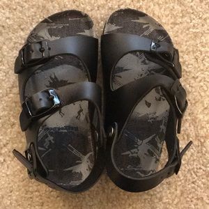 RuggedBear Boy Sandal- Black sz 9